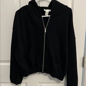 Black Zip-Up Hoodie